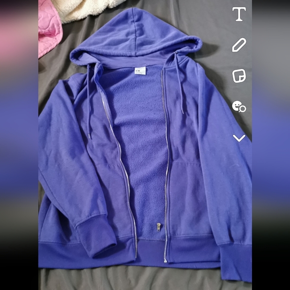 purple zip up - Picture 1 of 2